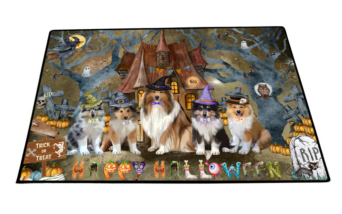 Rough Collie Floor Mats: Explore a Variety of Designs, Personalized, Custom, Halloween Anti-Slip Doormat for Indoor and Outdoor, Dog Gift for Pet Lovers