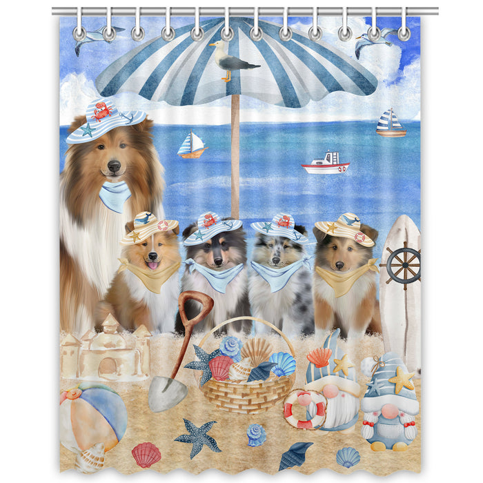 Rough Collie Shower Curtain: Explore a Variety of Designs, Custom, Personalized, Waterproof Bathtub Curtains for Bathroom with Hooks, Gift for Dog and Pet Lovers