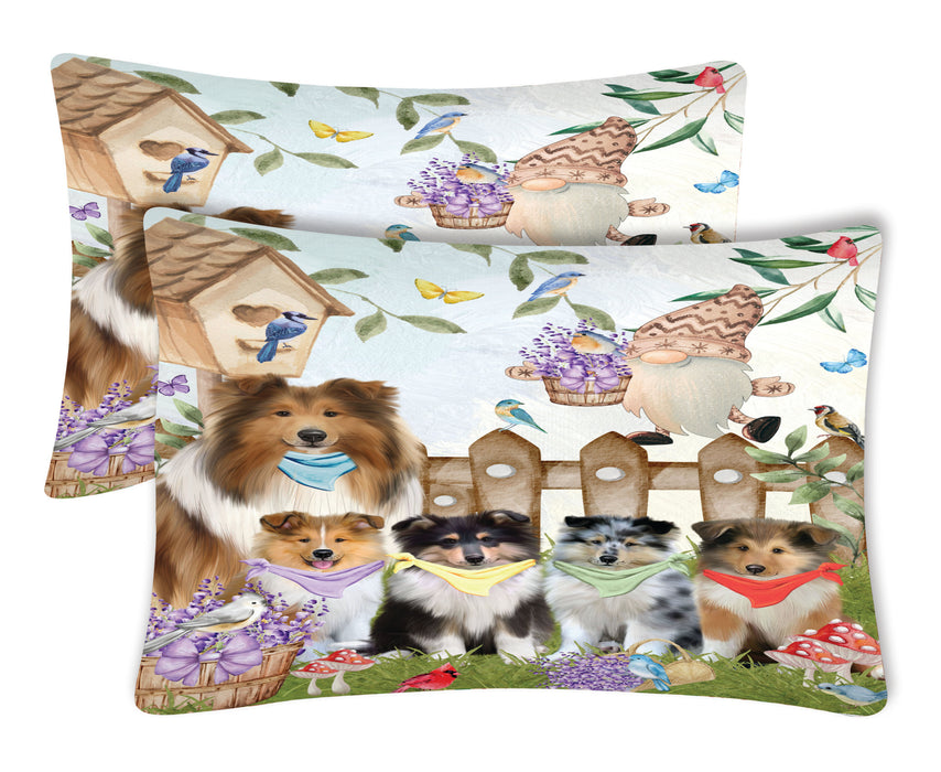 Rough Collie Pillow Case, Explore a Variety of Designs, Personalized, Soft and Cozy Pillowcases Set of 2, Custom, Dog Lover's Gift