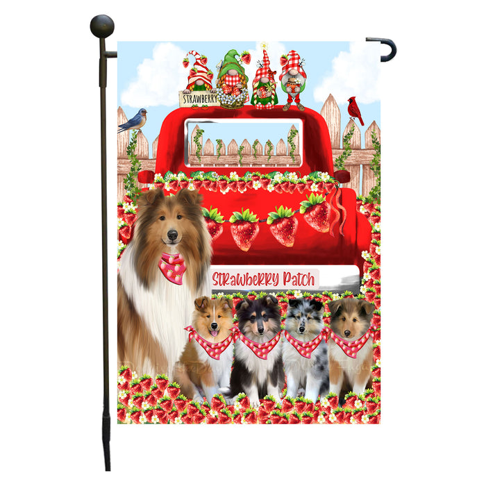 Rough Collie Dogs Garden Flag: Explore a Variety of Custom Designs, Double-Sided, Personalized, Weather Resistant, Garden Outside Yard Decor, Dog Gift for Pet Lovers