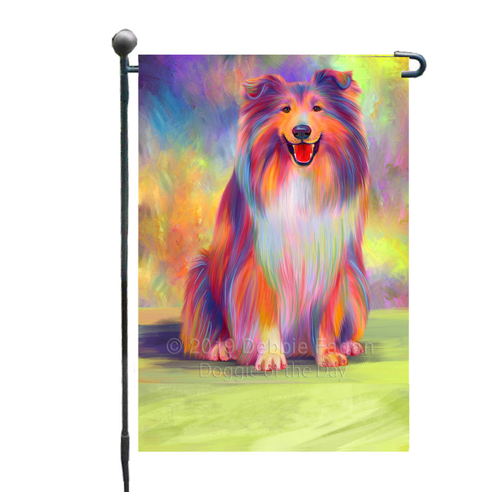 Personalized Paradise Wave Rough Collie Dog Custom Garden Flags GFLG-DOTD-A60069