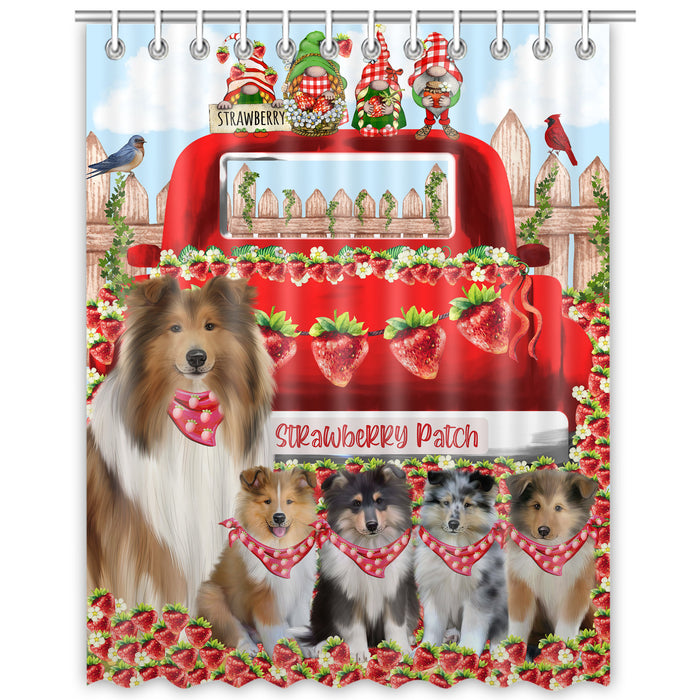 Rough Collie Shower Curtain, Custom Bathtub Curtains with Hooks for Bathroom, Explore a Variety of Designs, Personalized, Gift for Pet and Dog Lovers