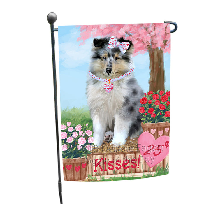Rosie 25 Cent Kisses Rough Collie Dog Garden Flag GFLG56555