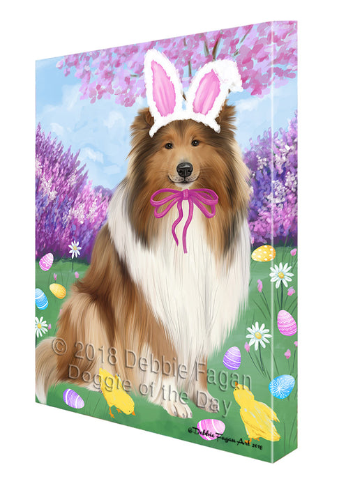 Easter Holiday Rough Collie Dog Canvas Print Wall Art Décor CVS134765