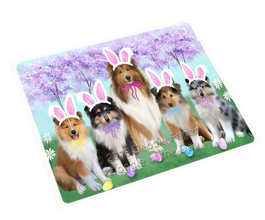 Easter Holiday Rough Collies Dog Cutting Board C75987