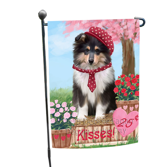 Rosie 25 Cent Kisses Rough Collie Dog Garden Flag GFLG56556