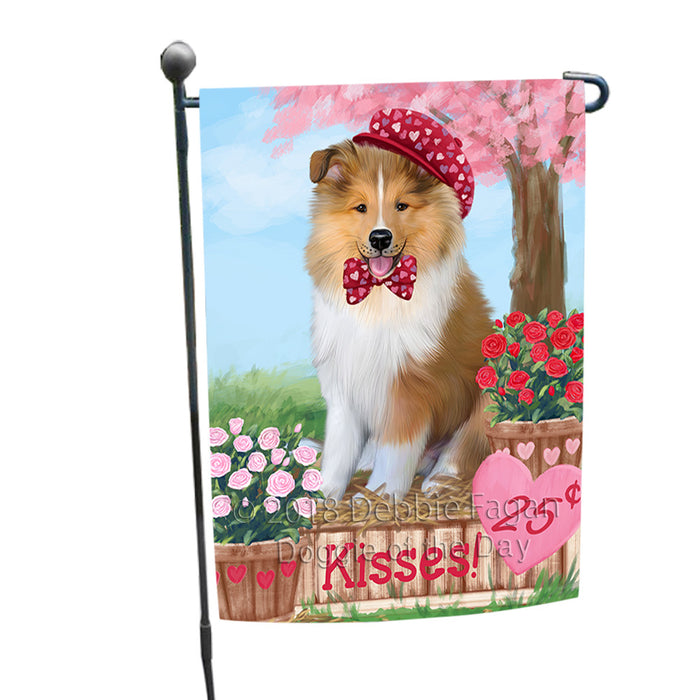 Rosie 25 Cent Kisses Rough Collie Dog Garden Flag GFLG56557