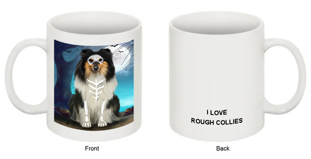 Happy Halloween Trick or Treat Rough Collie Dog Coffee Mug MUG49920
