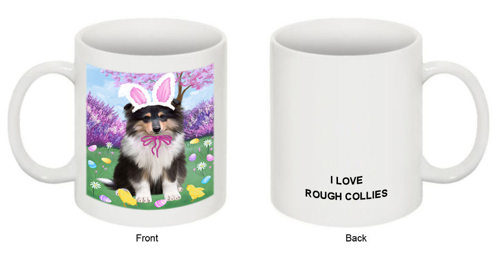 Easter Holiday Rough Collie Dog Coffee Mug MUG52324