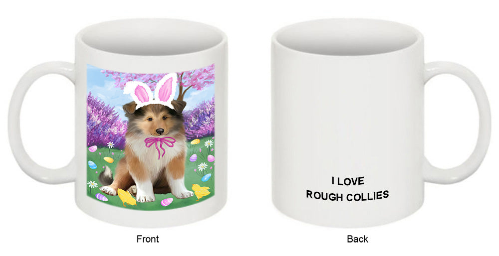 Easter Holiday Rough Collie Dog Coffee Mug MUG52325