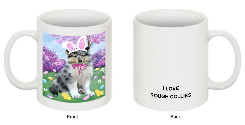 Easter Holiday Rough Collie Dog Coffee Mug MUG52326