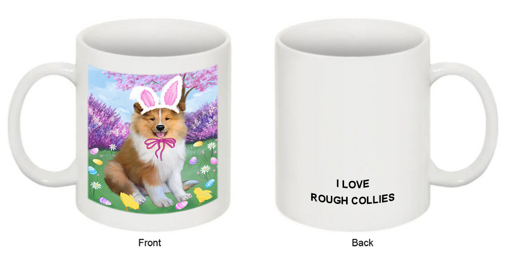 Easter Holiday Rough Collie Dog Coffee Mug MUG52327