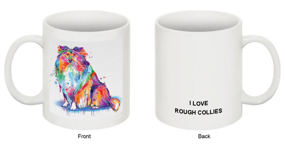Watercolor Rough Collie Dog Coffee Mug MUG52496