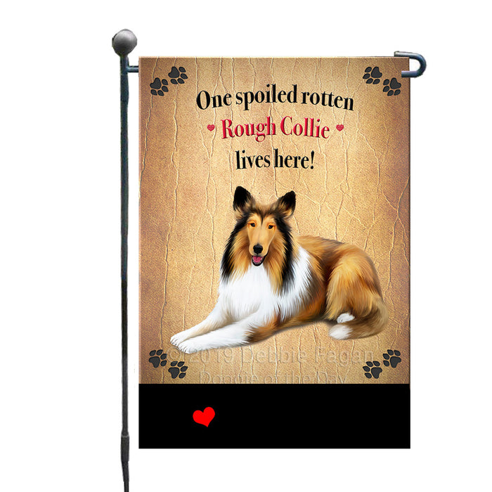 Personalized Spoiled Rotten Rough Collie Dog GFLG-DOTD-A63252