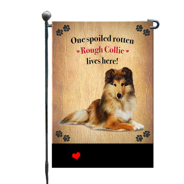 Personalized Spoiled Rotten Rough Collie Dog GFLG-DOTD-A63251
