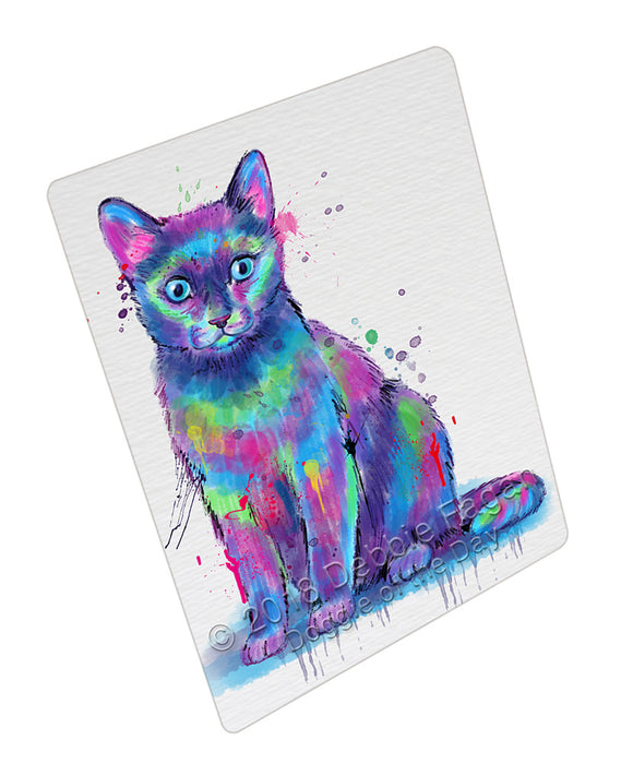 Watercolor Russian Blue Cat Blanket BLNKT135165