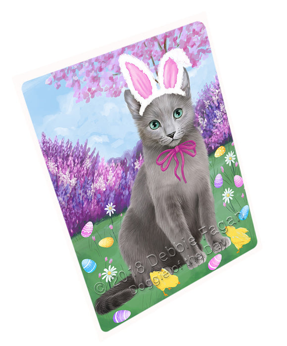 Easter Holiday Russian Blue Cat Magnet MAG75990 (Small 5.5" x 4.25")