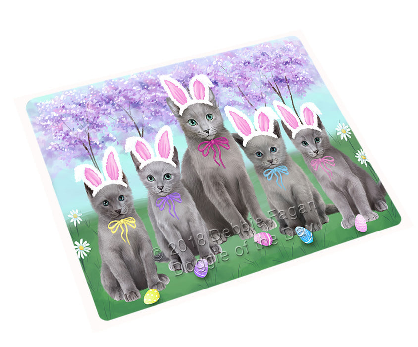 Easter Holiday Russian Blue Cats Cutting Board C75993