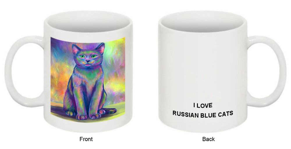Paradise Wave Russian Blue Cat Coffee Mug MUG52127