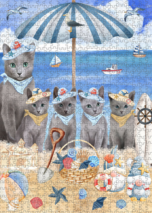 Russian Blue Jigsaw Puzzle for Adult, Explore a Variety of Designs, Interlocking Puzzles Games, Custom and Personalized, Gift for Dog and Pet Lovers