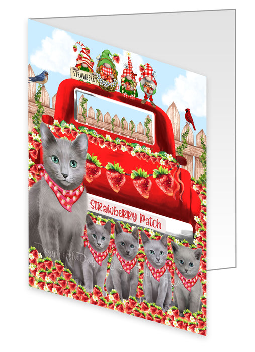 Russian Blue Greeting Cards & Note Cards, Explore a Variety of Custom Designs, Personalized, Invitation Card with Envelopes, Gift for Cat and Pet Lovers