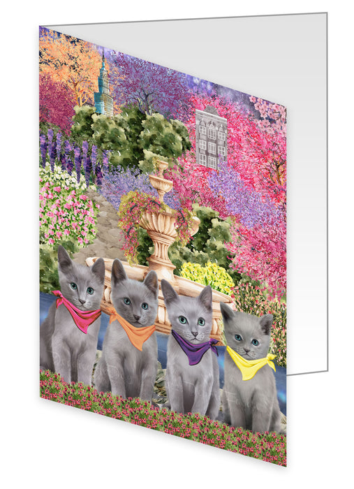 Russian Blue Greeting Cards & Note Cards, Explore a Variety of Personalized Designs, Custom, Invitation Card with Envelopes, Cat and Pet Lovers Gift