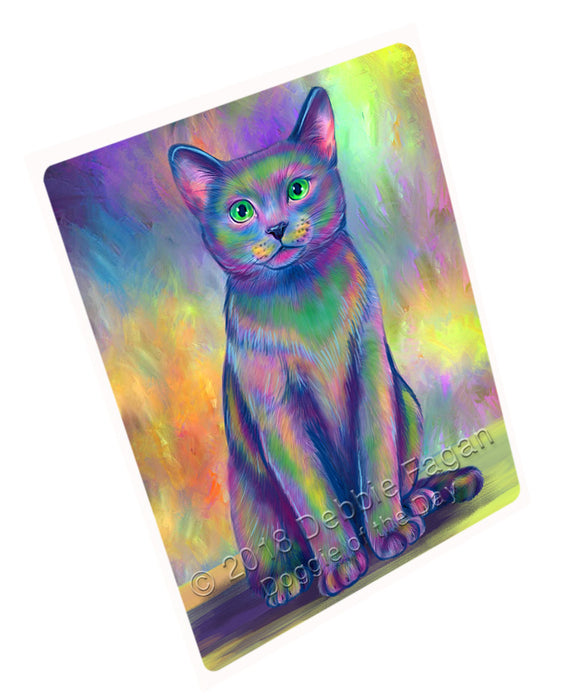 Paradise Wave Russian Blue Cat Cutting Board C75324