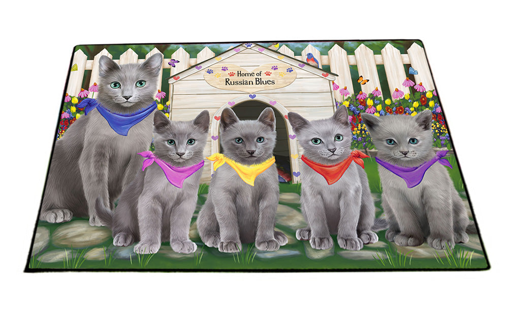 Spring Dog House Russian Blue Cats Floormat FLMS51564