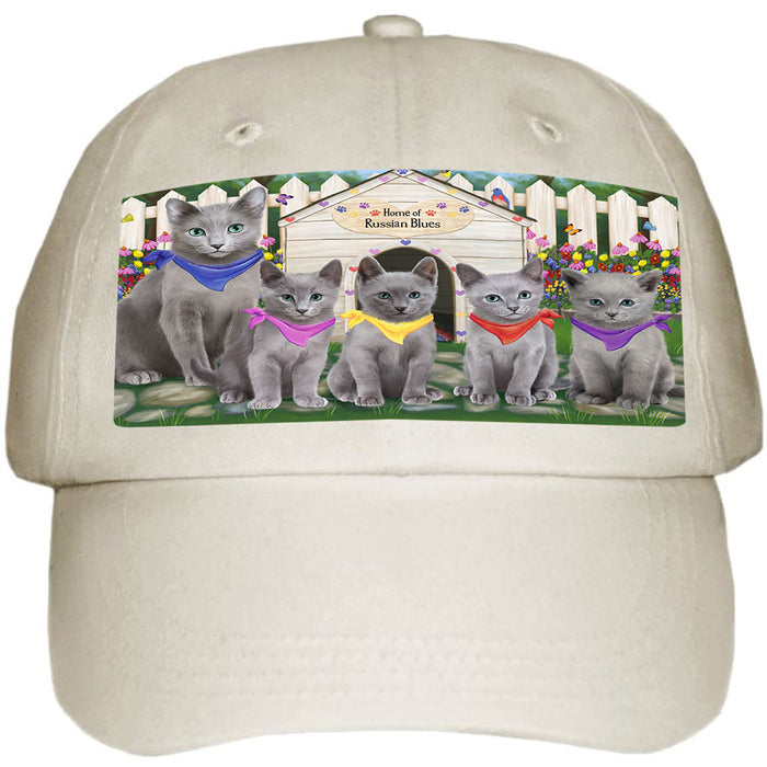 Spring Dog House Russian Blue Cats Ball Hat Cap HAT60369