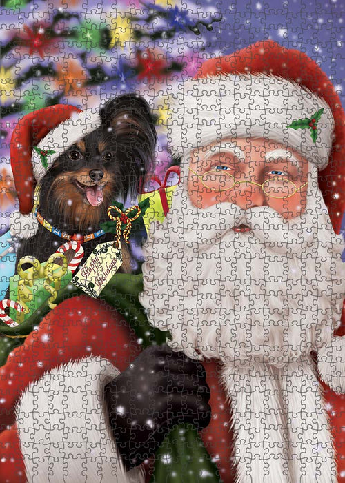 Santa Carrying Russian Toy Terrier Dog and Christmas Presents Puzzle  PUZL90300