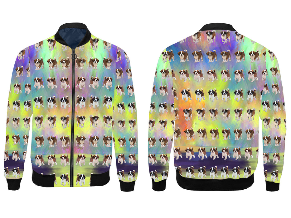 Paradise Wave Saint Bernard Dogs All Over Print Wome's Jacket