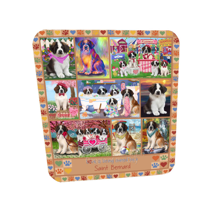 Love is Being Owned Saint Bernard Dog Beige Coasters Set of 4 CSTA57807
