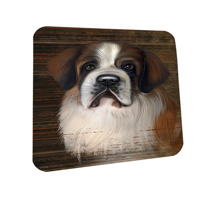 Rustic Saint Bernard Dog Coasters Set of 4 CST50424