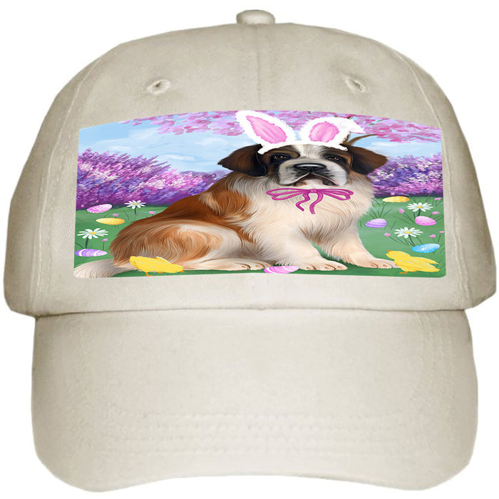 Saint Bernard Dog Easter Holiday Ball Hat Cap HAT51450