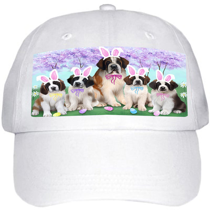 Saint Bernards Dog Easter Holiday Ball Hat Cap HAT51453