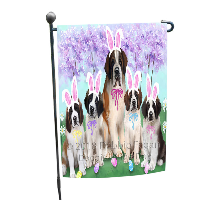 Saint Bernards Dog Easter Holiday Garden Flag GFLG57008