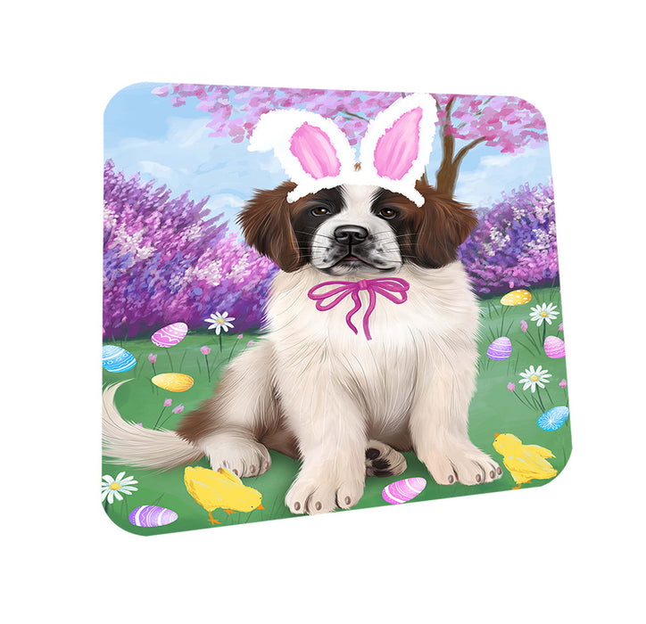 Saint Bernard Dog Easter Holiday Coasters Set of 4 CST49200