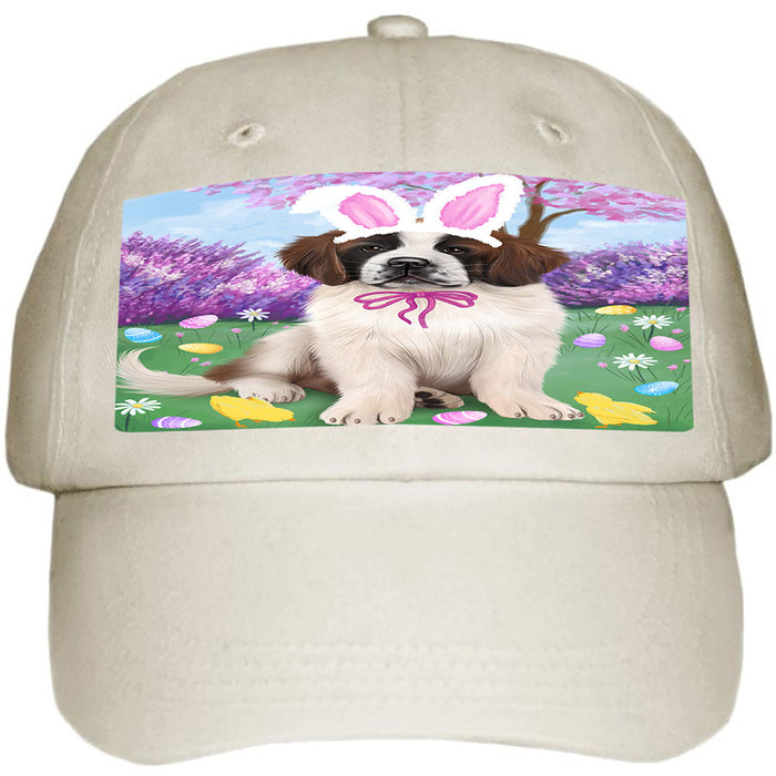 Saint Bernard Dog Easter Holiday Ball Hat Cap HAT51456