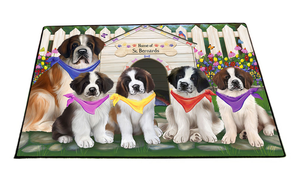 Spring Dog House Saint Bernards Dog Floormat FLMS50304