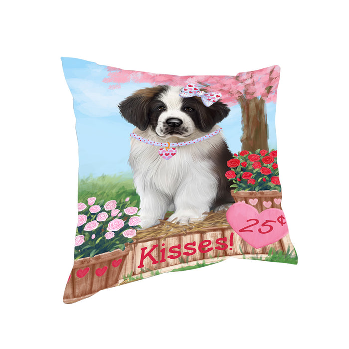 Rosie 25 Cent Kisses Saint Bernard Dog Pillow PIL79220