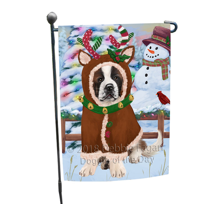 Christmas Gingerbread House Candyfest Saint Bernard Dog Garden Flag GFLG57153