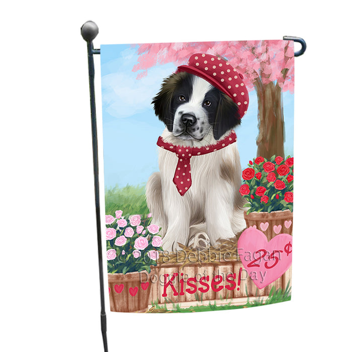 Rosie 25 Cent Kisses Saint Bernard Dog Garden Flag GFLG56781