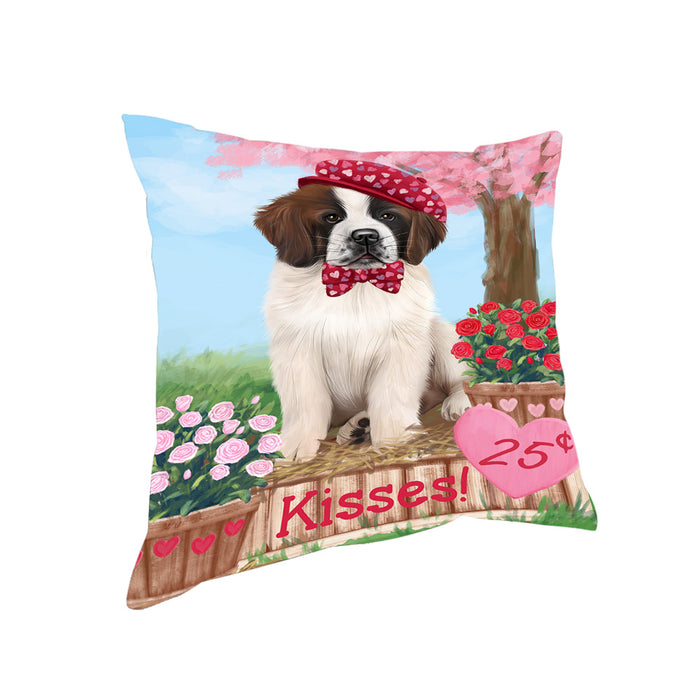 Rosie 25 Cent Kisses Saint Bernard Dog Pillow PIL79228