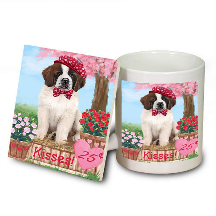 Rosie 25 Cent Kisses Saint Bernard Dog Mug and Coaster Set MUC56226