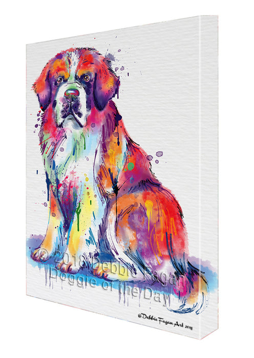 Watercolor Saint Bernard Dog Canvas Print Wall Art Décor CVS136331
