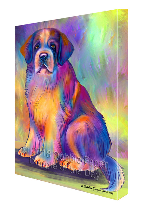 Paradise Wave Saint Bernard Dog Canvas Print Wall Art Décor CVS132794