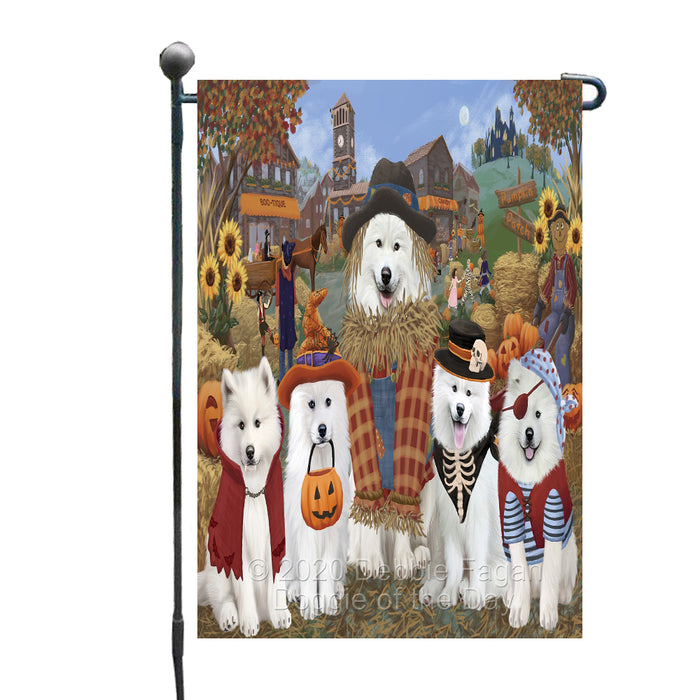 Halloween 'Round Town Samoyed Dogs Garden Flag GFLG65742