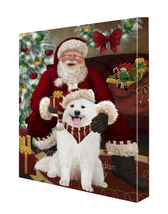 Santa I've Been Good Samoyed Dog Canvas Print Wall Art Décor CVS148922