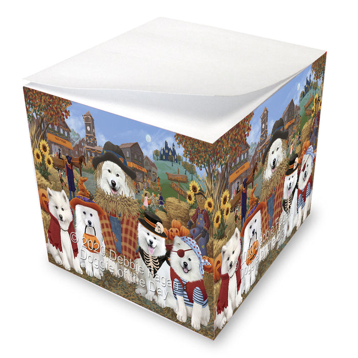 Halloween 'Round Town Samoyed Dogs Note Cube NOC-DOTD-A56848