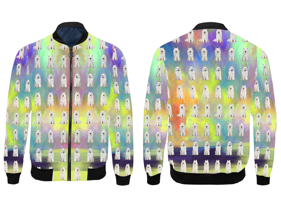 Paradise Wave Samoyed Dogs All Over Print Wome's Jacket